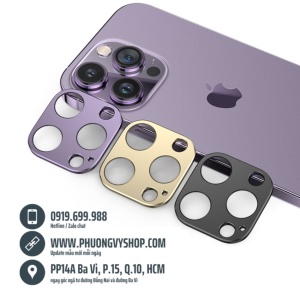 Nền nhôm bảo vệ cụm camera iPhone 14 Promax / iPhone 14 Pro